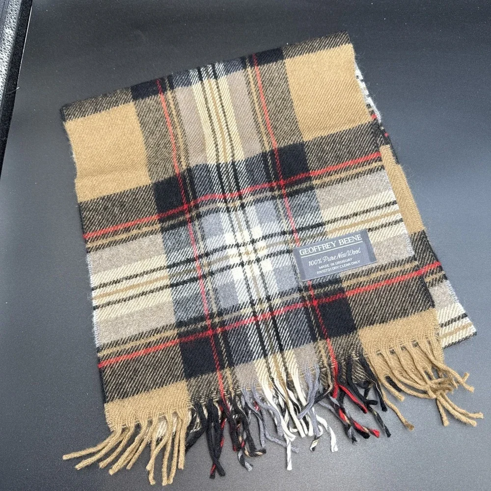 Geoffrey Beene 100% Pure New‎ Wool Brown Uruguay 12